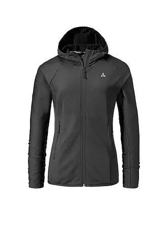 SCHÖFFEL | Damen Fleecejacke Cascata Hoodie | schwarz
